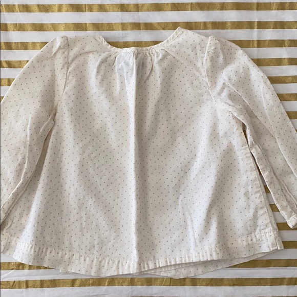 GAP SILVER POLKA DOT BLOUSE - Picture 5 of 6